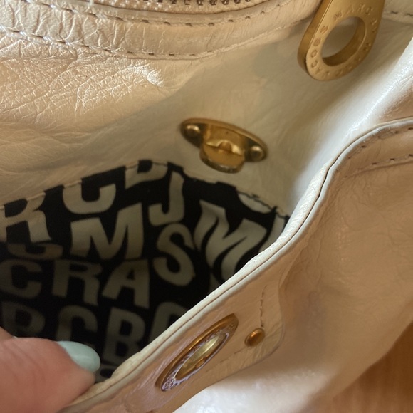 Marc by Marc Jacobs off-white or cream, large, leather handbag, VGUC. - Picture 10 of 10
